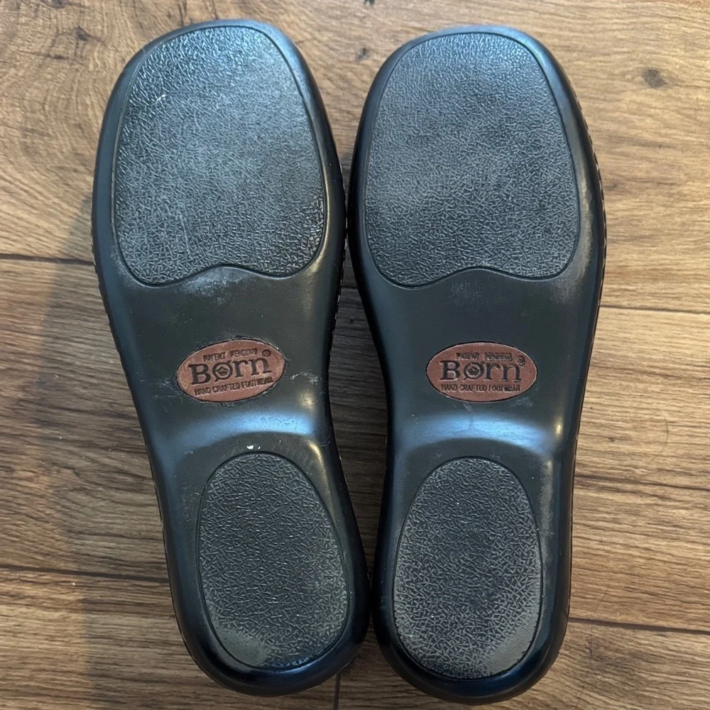 Born Men's Rich Brown Leather Slip-Ons